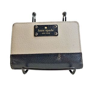 Kate Spade Cream and Black Leather wallet.